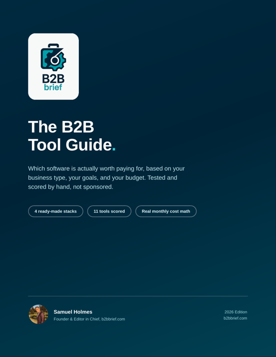 The B2B Tool Guide 2026 cover